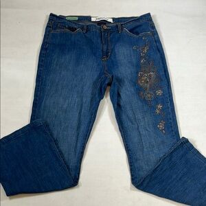 Jeanstar Jeans Women’s Size 12 Mercury Embroidered Bootcut Blue Denim